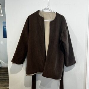 Wrap‎ Coat Women's  Tie Belt Trench Jacket Tan